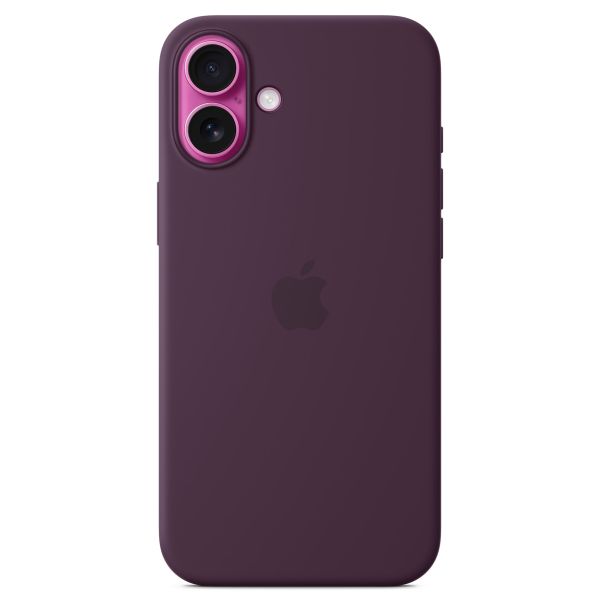 Apple Cover Posteriore in Silicone con MagSafe Apple iPhone 16 Plus - Plum