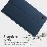 Accezz Cover Tablet Classica Samsung Galaxy Tab A9 8.7 pollici - Blu scuro