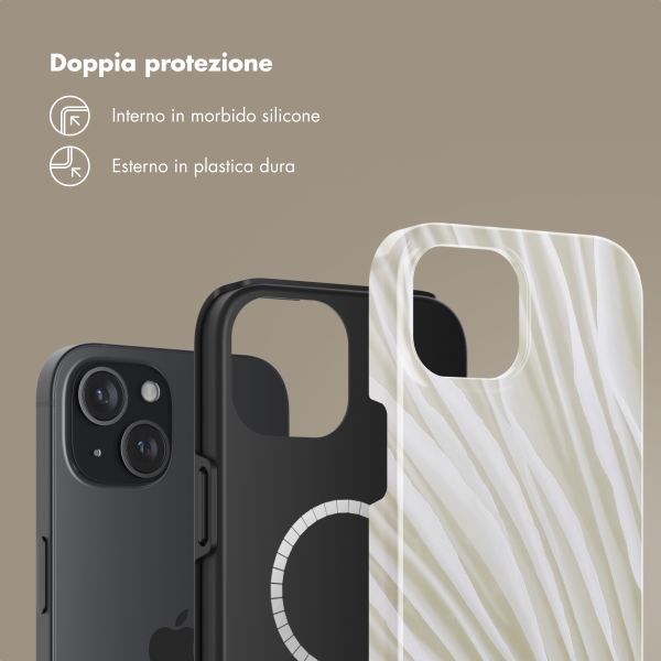 Selencia Cover posteriore Vivid con MagSafe Apple iPhone 15 - Nature Light Brown