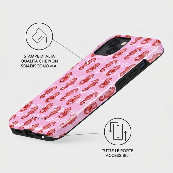 Burga Cover Posteriore Resistente con MagSafe Apple iPhone 14 - Coral Reef
