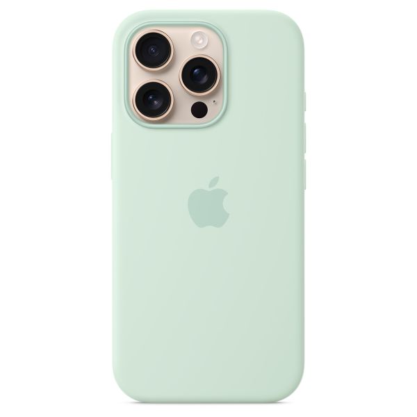 Apple Cover Posteriore in Silicone con MagSafe Apple iPhone 16 Pro - Aquamarine