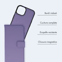 imoshion Cover a libro di lusso 2-in-1 rimovibile Apple iPhone 12 (Pro) - Viola