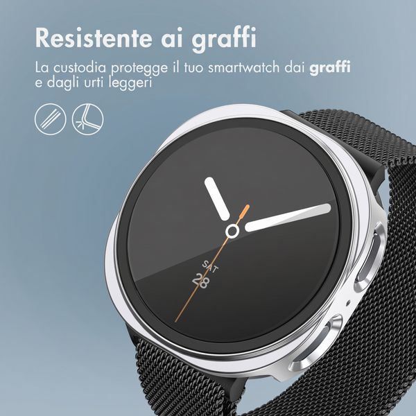 imoshion Cover rigida integrale Samsung Galaxy Watch 8 (44 mm) - Argento