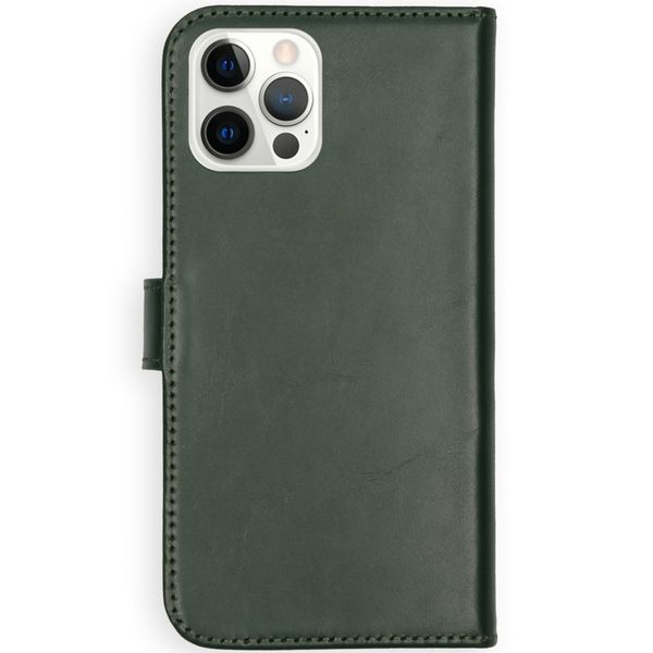 Selencia Cover a libro in vera pelle Apple iPhone 12 (Pro) - Verde
