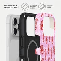 Burga Cover Posteriore Resistente con MagSafe Apple iPhone 17 Pro - Coral Reef