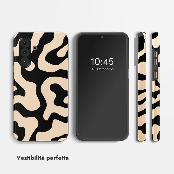 Selencia Cover Posteriore Vivid Samsung Galaxy A36 / A56 - Art Wave Black