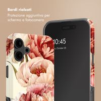 Selencia Cover posteriore Vivid con MagSafe Apple iPhone 16 - Vintage Peony