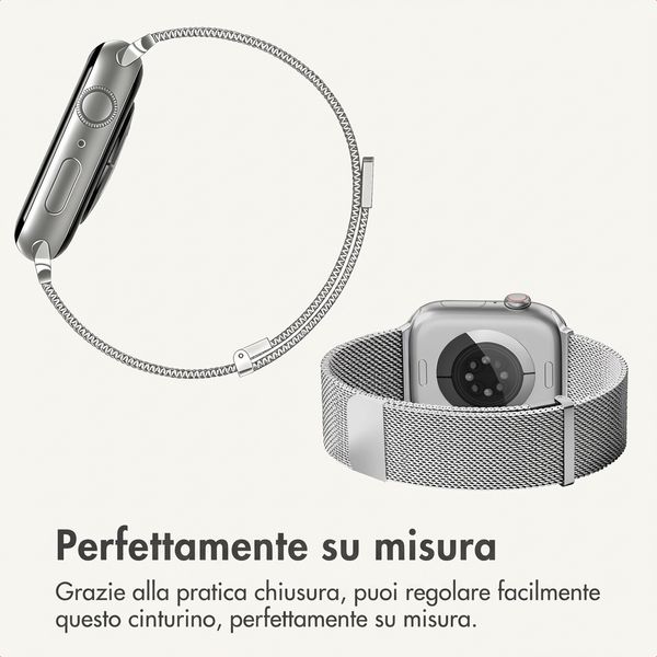 imoshion Milanees magnetisch bandje Apple Watch | 38/40/41/42 mm - Zilver