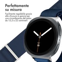 imoshion Cinturino in nylon Alpine Samsung Galaxy Watch 8 (40/44mm) / Classic (46mm) - Blu scuro