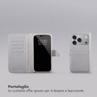 Accezz Cover a libro Edge rimovibile con MagSafe Apple iPhone 18 Pro / 17 Pro - Grigio