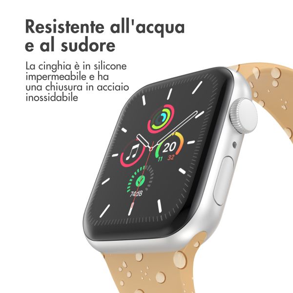 imoshion Cinturino in silicone⁺ Apple Watch | 44/45/46/49 mm - Taglia M/L - Walnut