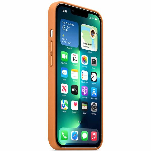 Apple Cover in Pelle MagSafe iPhone 13 Pro Max - Golden Brown