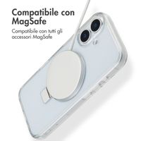 Accezz Cover con anello e supporto con MagSafe Apple iPhone 17 - Trasparente