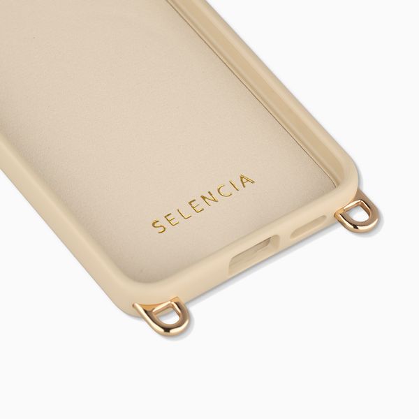 Selencia Cover posteriore Rivièra con MagSafe con ganci rimovibili Samsung Galaxy S26 - Milky Latte