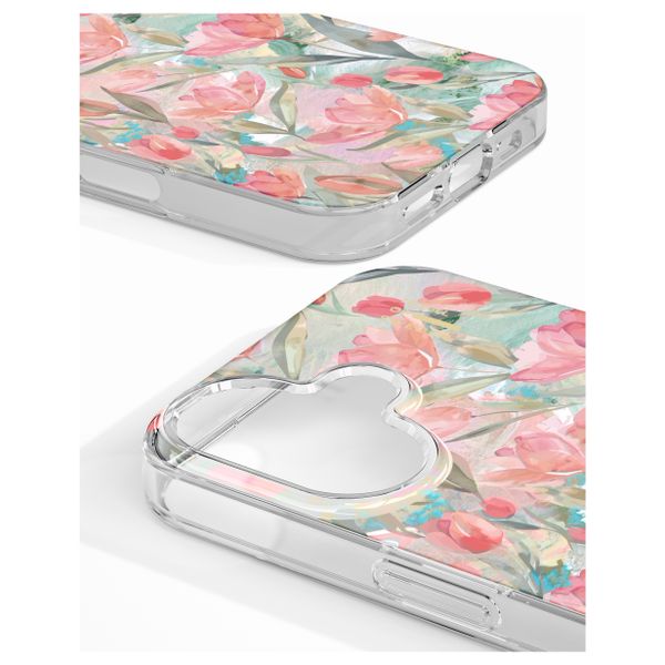 iDeal of Sweden Cover Trasparente con MagSafe Apple iPhone 16 - Tulip Bloom