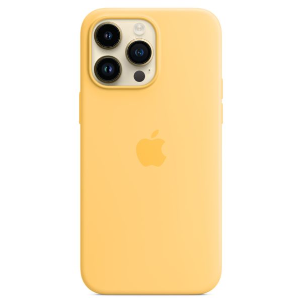 Apple Cover Posteriore in Silicone con MagSafe Apple iPhone 14 Pro Max - Sunglow