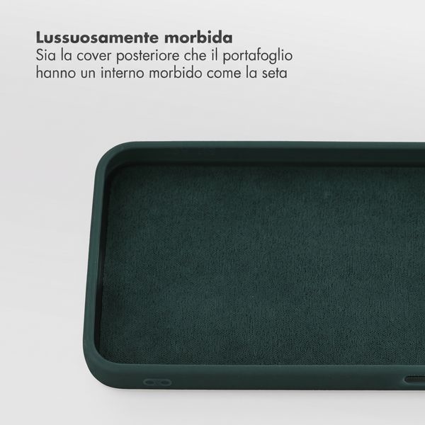 Accezz Cover a libro Edge rimovibile con MagSafe Samsung Galaxy A27 (5G) - Verde