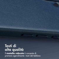 Accezz Cover in Pelle con MagSafe Apple iPhone 16 - Nightfall Blue