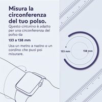 Apple Cinturino Solo intrecciato Apple Watch | 44/45/46/49 mm - Taglia 1 - Light Blue