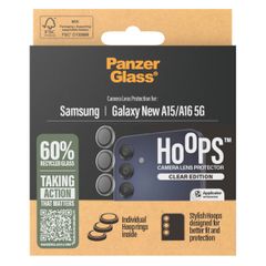 PanzerGlass Pellicole protettive fotocamera Hoops Optic Rings Samsung Galaxy A16 4G/5G - Trasparente