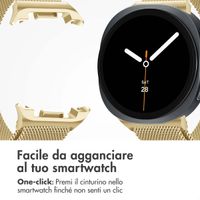 imoshion Cinturino milanese magnetico Samsung Galaxy Watch 8 (40/44mm) / Classic (46mm) - Oro