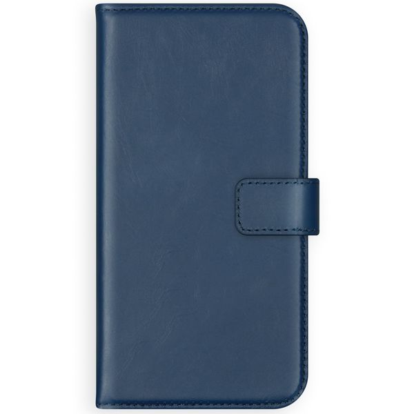 Selencia Cover a libro in vera pelle Apple iPhone 12 Mini - Blu