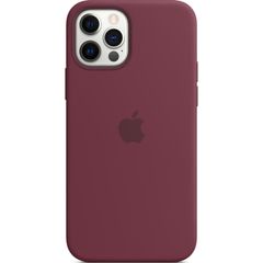 Apple Cover Posteriore in Silicone con MagSafe Apple iPhone 12 (Pro) - Plum