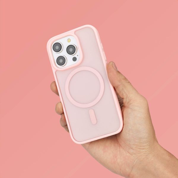 imoshion Cover posteriore Color Guard con MagSafe Apple iPhone 15 Pro - Rosa chiaro