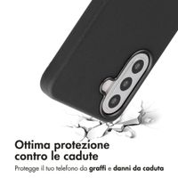 Accezz Cover in Pelle con MagSafe Samsung Galaxy A57 (5G) - Onyx Black
