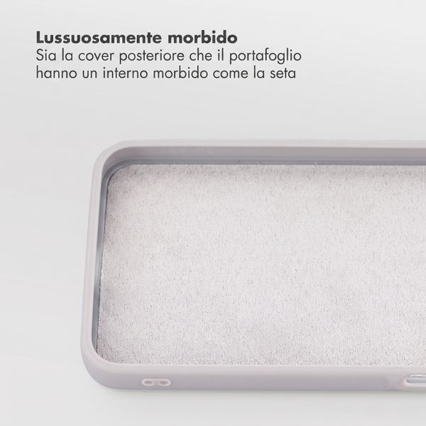 Accezz Cover a libro Edge rimovibile con MagSafe Samsung Galaxy A27 (5G) - Grigio
