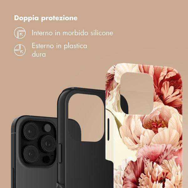 Selencia Cover Posteriore Vivid Apple iPhone 16 Pro - Vintage Peony