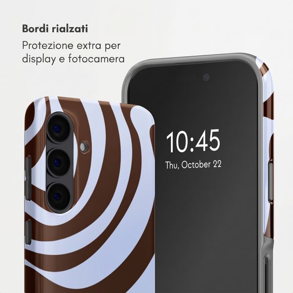 Selencia Cover Posteriore Vivid Samsung Galaxy S24 - Dream Swirl Chocolate