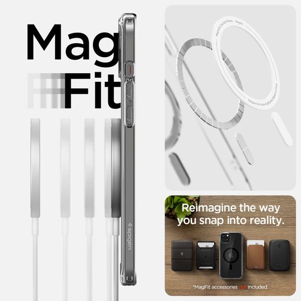 Spigen Cover Posteriore Ultra Ibrida con MagSafe Apple iPhone 15 - Nero