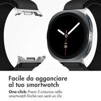 imoshion Cinturino in nylon Alpine Samsung Galaxy Watch 8 (40/44mm) / Classic (46mm) - Nero