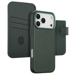 Accezz Cover in pelle 2 in 1 con MagSafe Apple iPhone 17 Pro Max - Cedar Green