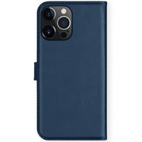 Selencia Cover a libro in vera pelle Apple iPhone 13 Pro - Blu