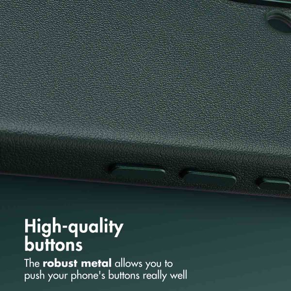 Accezz Cover in Pelle con MagSafe Apple iPhone 16 - Cedar Green