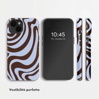 Selencia Cover Posteriore Vivid Apple iPhone 14 - Dream Swirl Chocolate