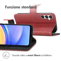 imoshion Cover a libro di Lusso Samsung Galaxy A15 (5G/4G) - Rosso
