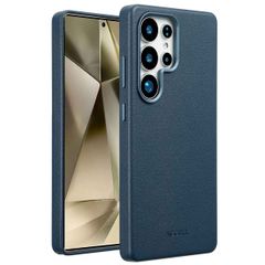 Accezz Cover in Pelle con MagSafe Samsung Galaxy S25 Ultra - Nightfall Blue