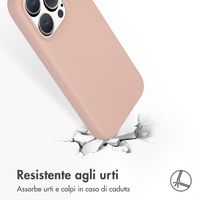 Accezz Cover in silicone liquido con MagSafe Apple iPhone 15 Pro - Rosa