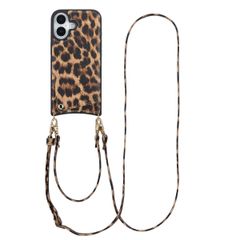 Selencia Cover per telefono Nova con cordino e portacarte Apple iPhone 17 - Leopard