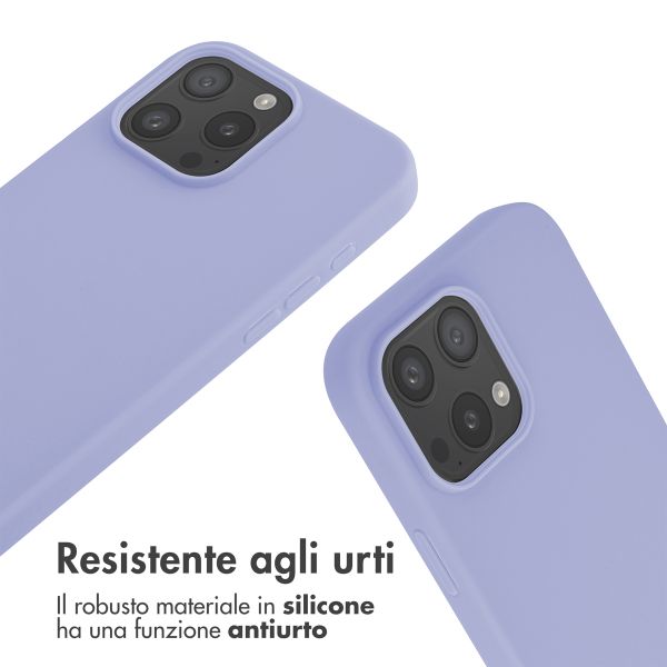 imoshion Cover in Silicone con Cordino Apple iPhone 16 Pro Max - Viola