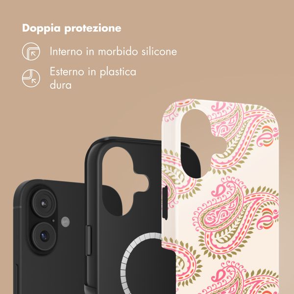 Selencia Cover posteriore Vivid con MagSafe Apple iPhone 17 - Paisley Blush
