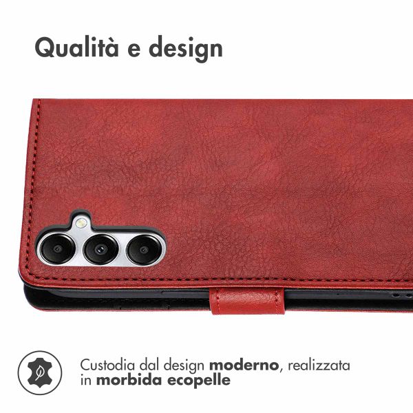 imoshion Cover a libro di Lusso Samsung Galaxy A17 (5G) / (4G) - Rosso