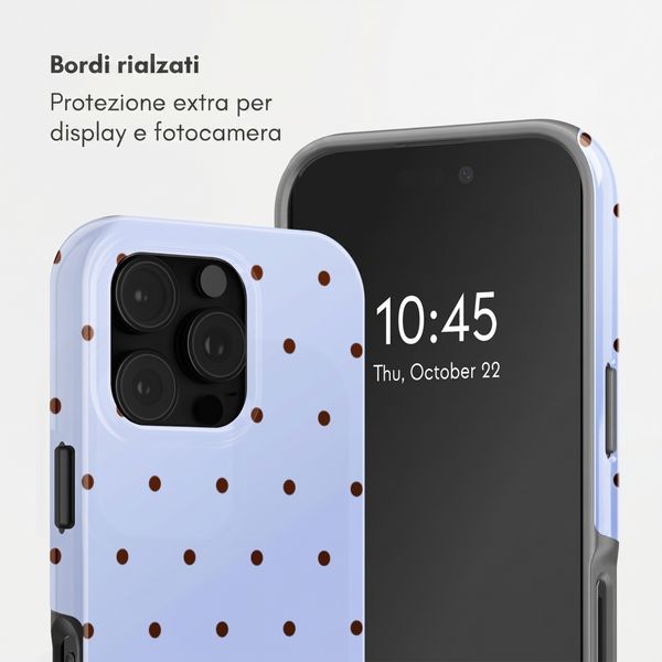 Selencia Cover posteriore Vivid con MagSafe Apple iPhone 16 Pro Max - Happy Dots Digital Sky