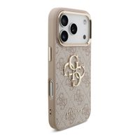Guess Cover Posteriore con Logo 4G in Metallo Apple iPhone 18 Pro Max / 17 Pro Max - Pink