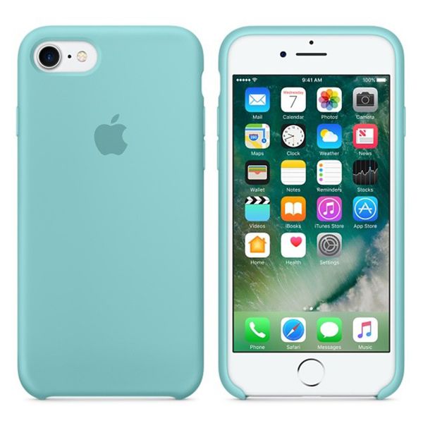 Apple Cover in Silicone Apple iPhone SE (2022 / 2020) / 8 / 7 - Sea Blue