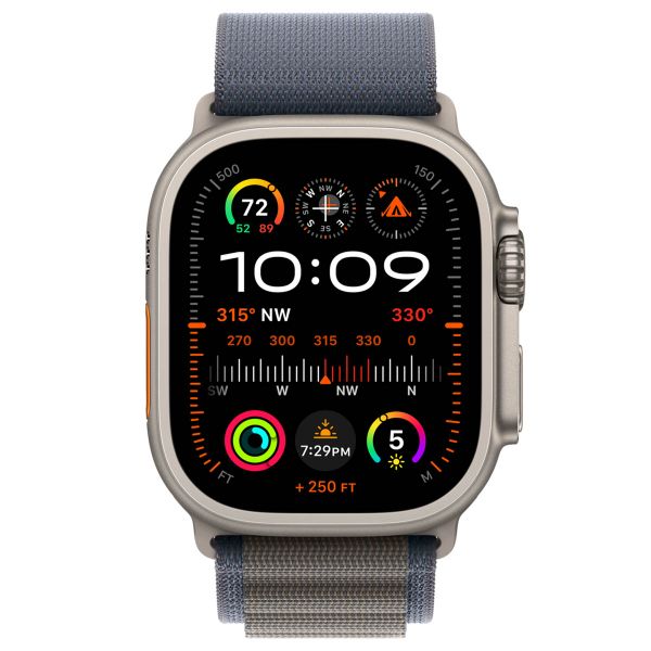 Apple Cinturino Alpine Loop Apple Watch | 44/45/46/49 mm - Taglia L - Blue
