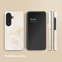 Selencia Cover posteriore Vivid con MagSafe Samsung Galaxy S26 Plus - Golden Beige Marble